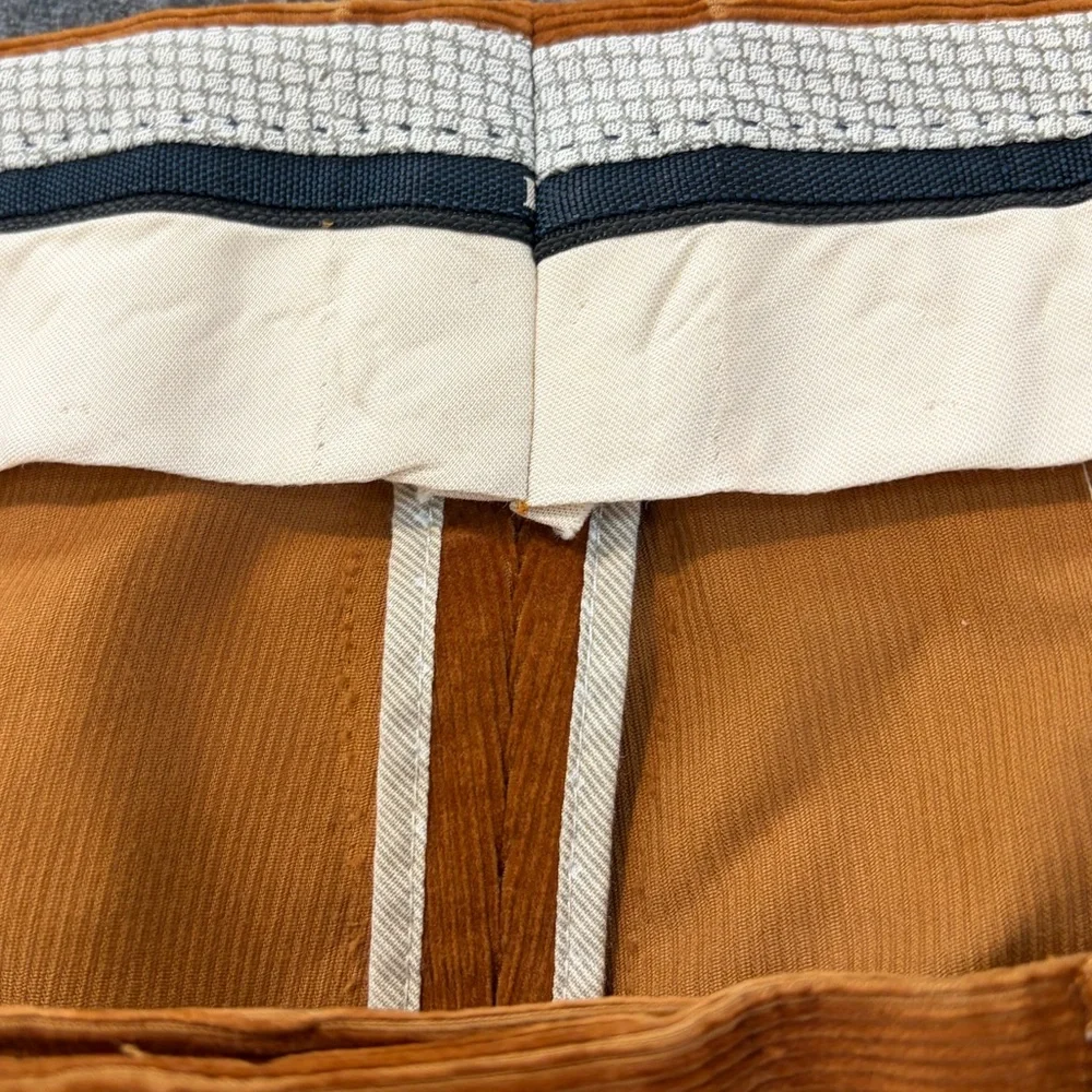 HILTLMen's Burnt Orange Corduroy‎ Pants